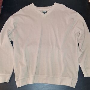 Bolle Golf Men’s Beige Longsleeve Sweater Size XL Golf Sweatshirt V Neck